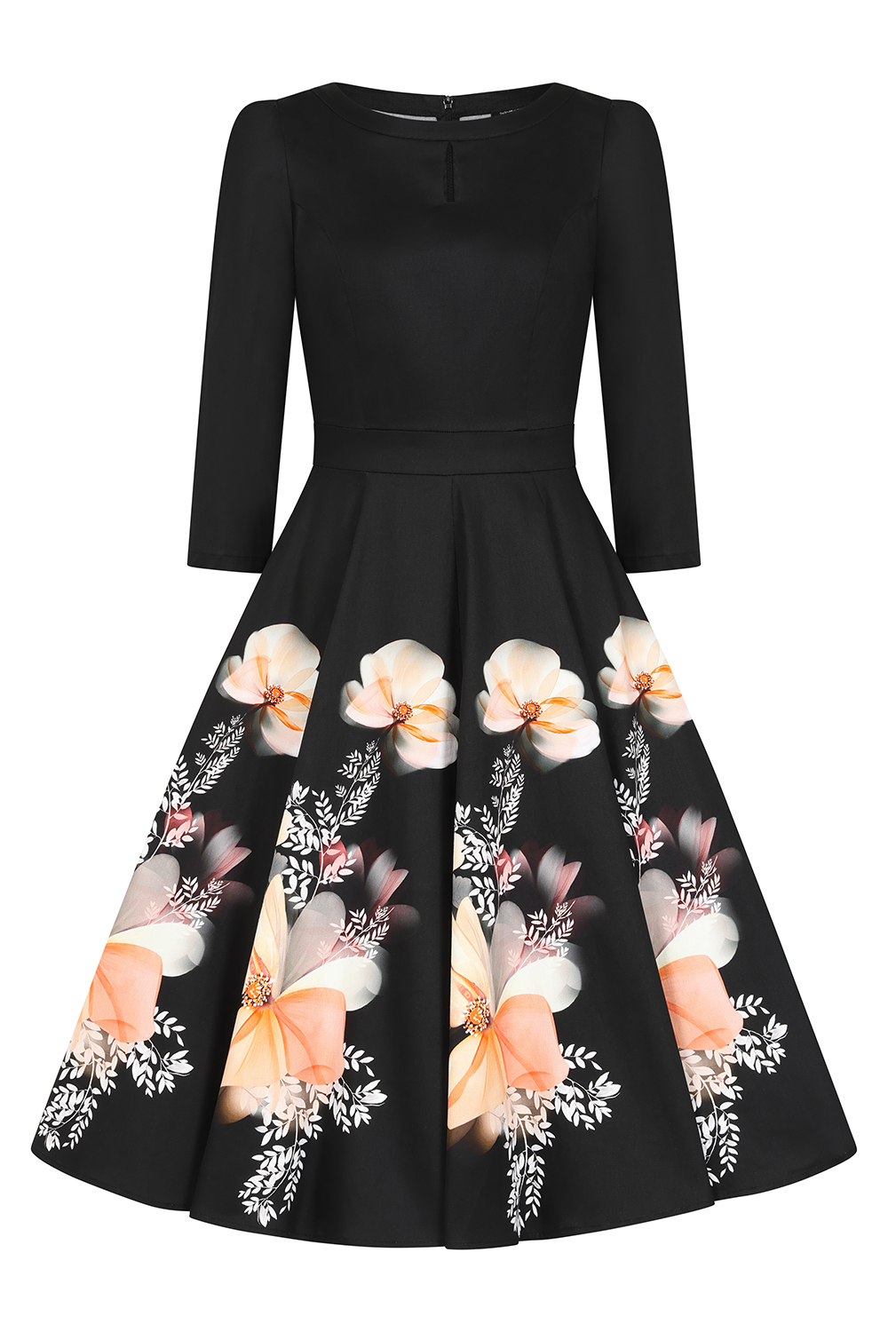 Mila Floral Swing Dress in Extended Sizing